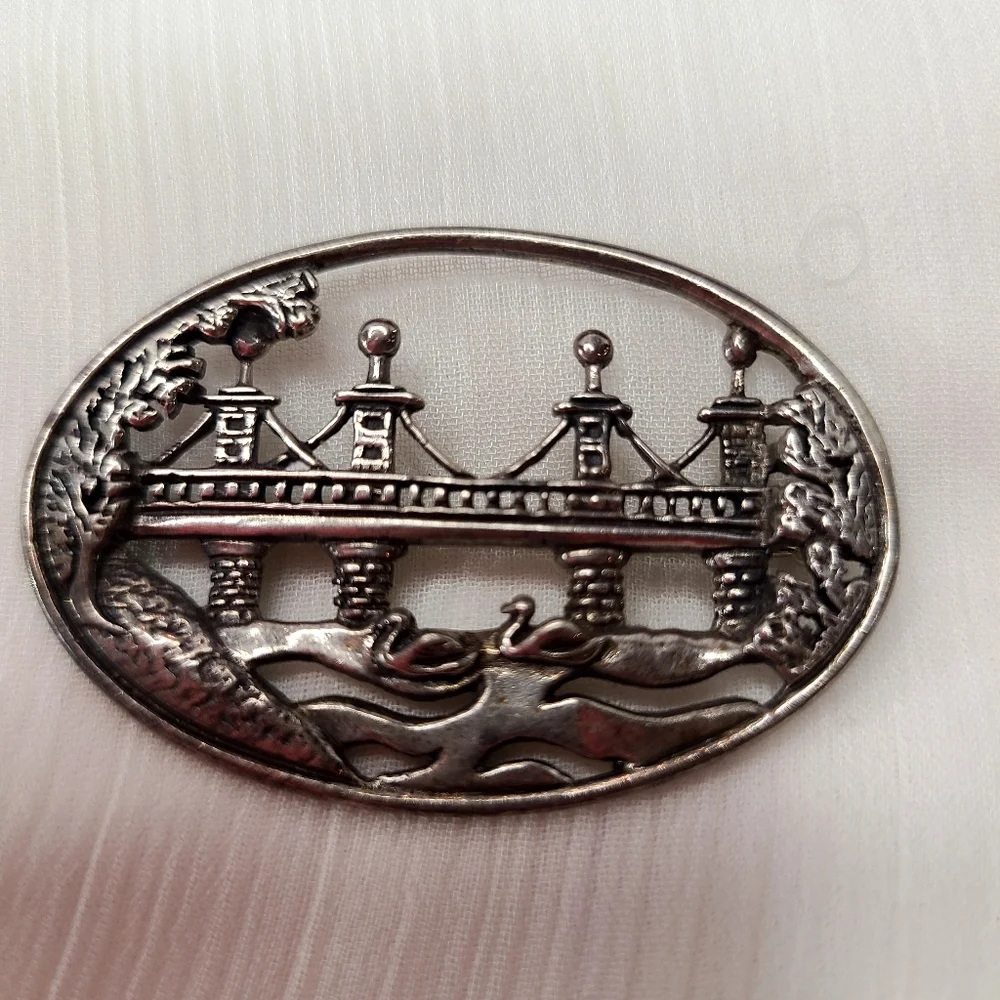 DeMatteo Vintage Sterling Silver Brooch